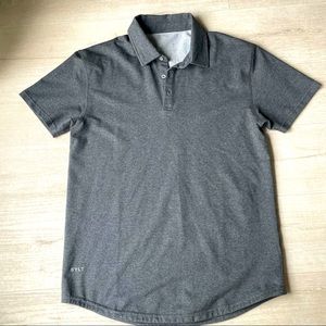 BYLT Basics Dark Grey Drop-Cut: LUX Polo Mens Medium